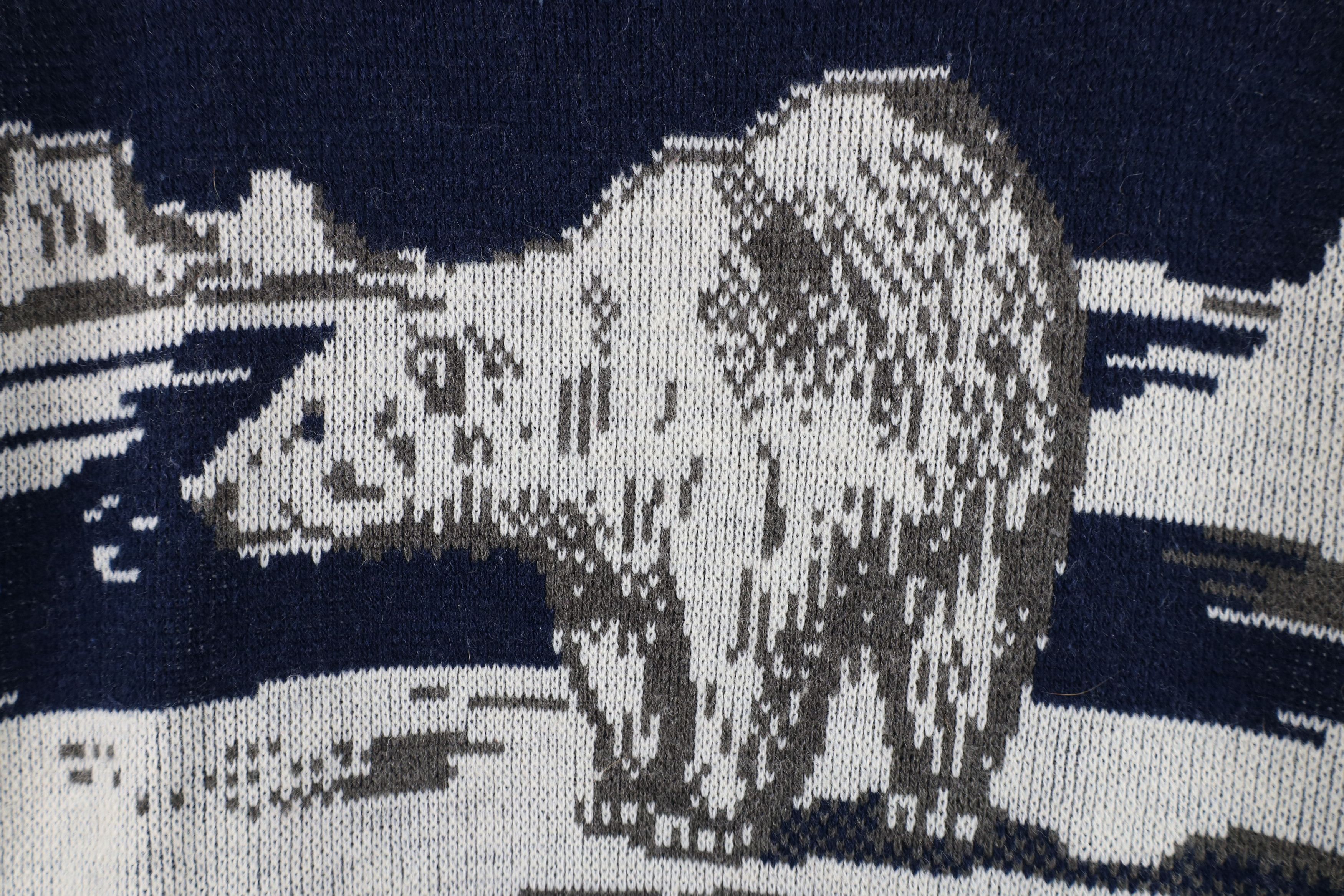 Vintage Vintage 70s Blend Knit Polar Bear All Over Print Sweater USA Size M / US 6-8 / IT 42-44 - 4 Thumbnail