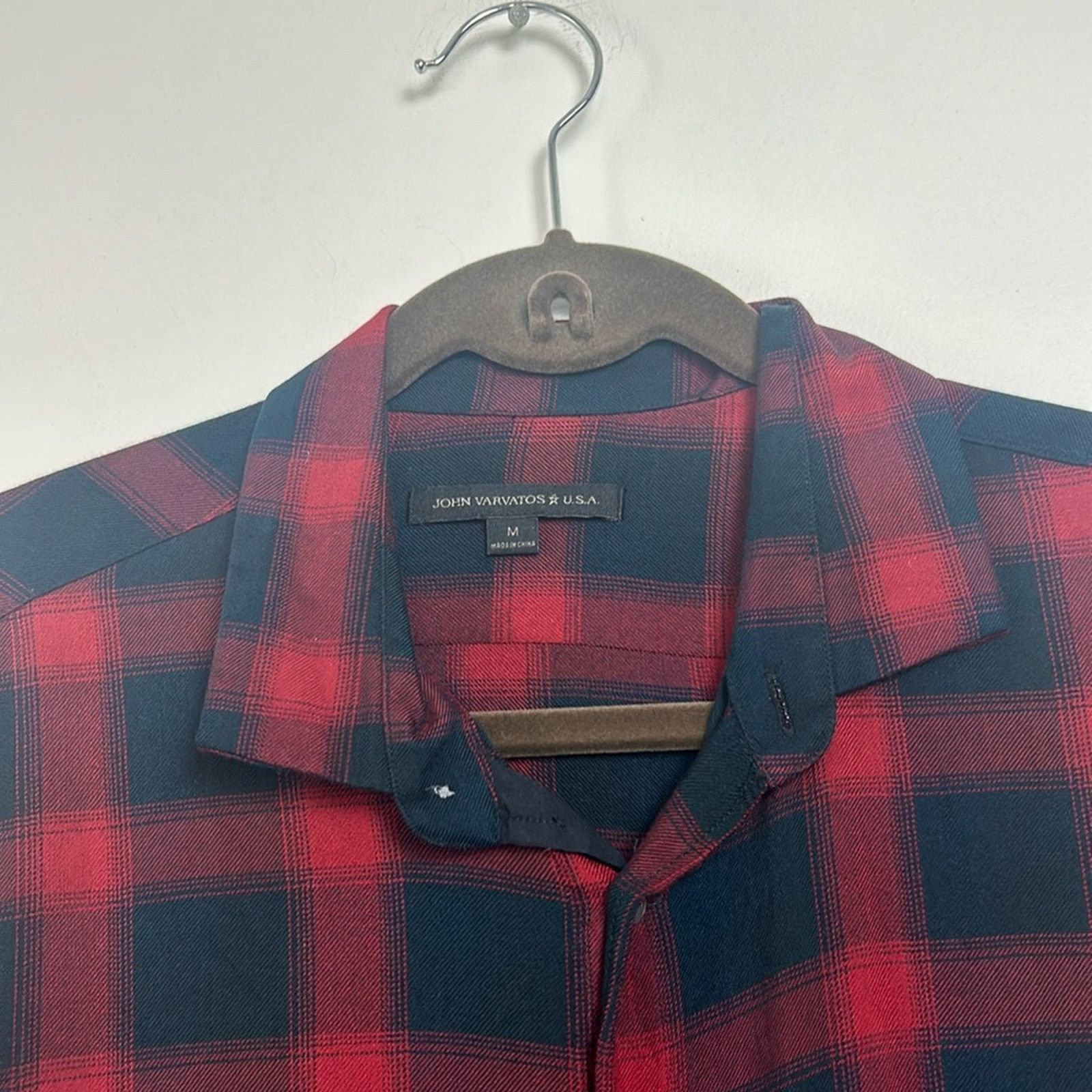 John Varvatos John Varvartos Dedrick Plaid Soft Casual Button Down Shirt Size US M / EU 48-50 / 2 - 4 Thumbnail
