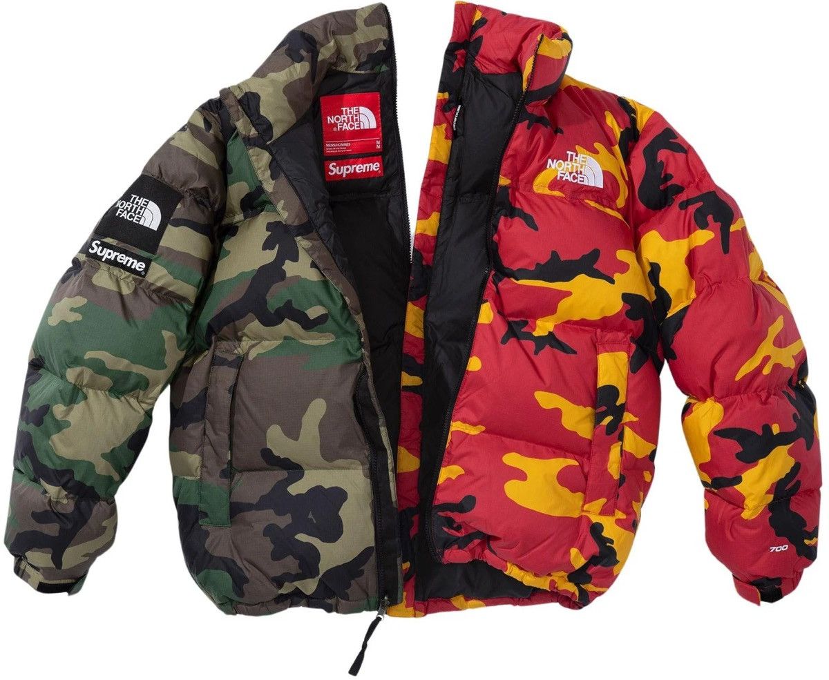 Supreme Supreme North Face Split Nuptse Jacket | Grailed