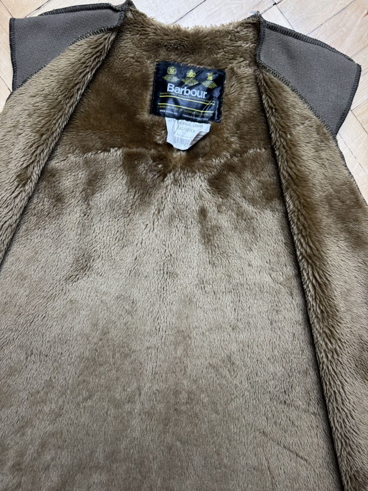 Barbour Vintage Barbour Warm Pile Lining Shearling Vest Brown Size L Size US L / EU 52-54 / 3 - 7 Thumbnail