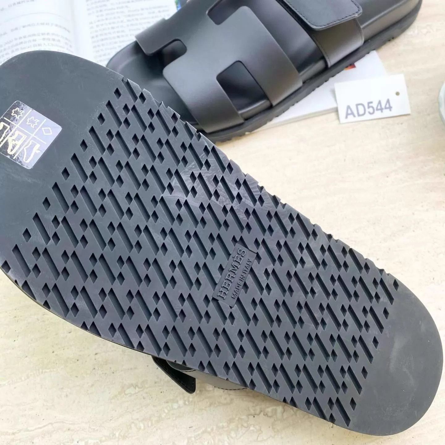 Hermes HERMES Chypre Black Sandals 37 Size US 6.5 / IT 36.5 - 5 Thumbnail