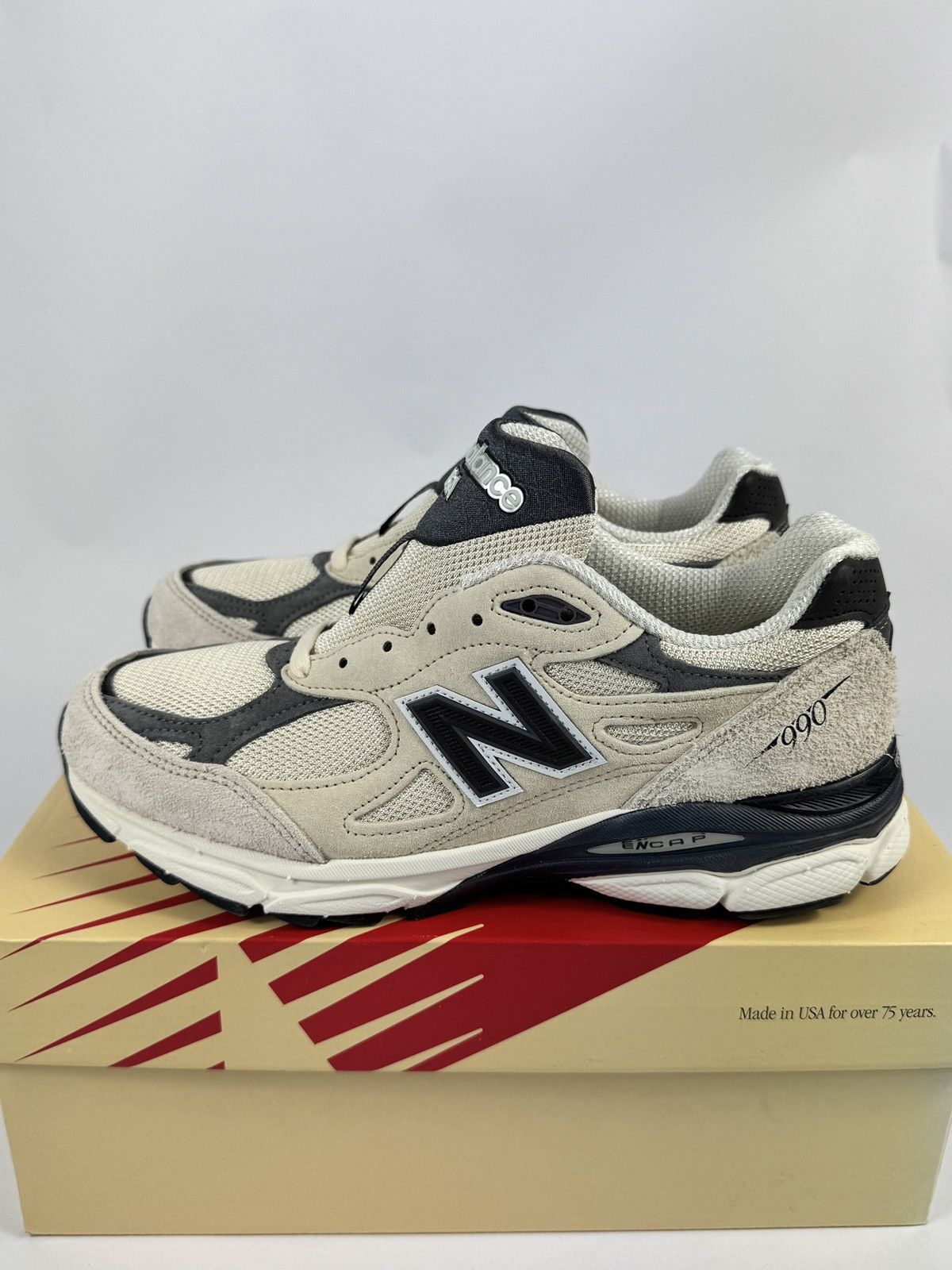 New Balance NEW BALANCE 990v3 MiUSA TEDDY SANTIS MOONBEAM SNEAKERS Size US 8.5 / EU 41-42 - 2 Thumbnail