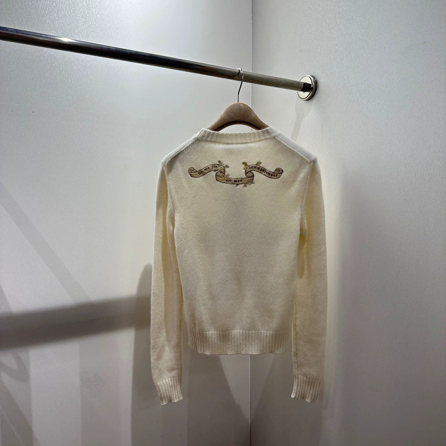 Christian Dior Monsieur Dior 25SS Starburst Embroidered Cashmere Sweater 36 Size XS / US 0-2 / IT 36-38 - 2 Thumbnail