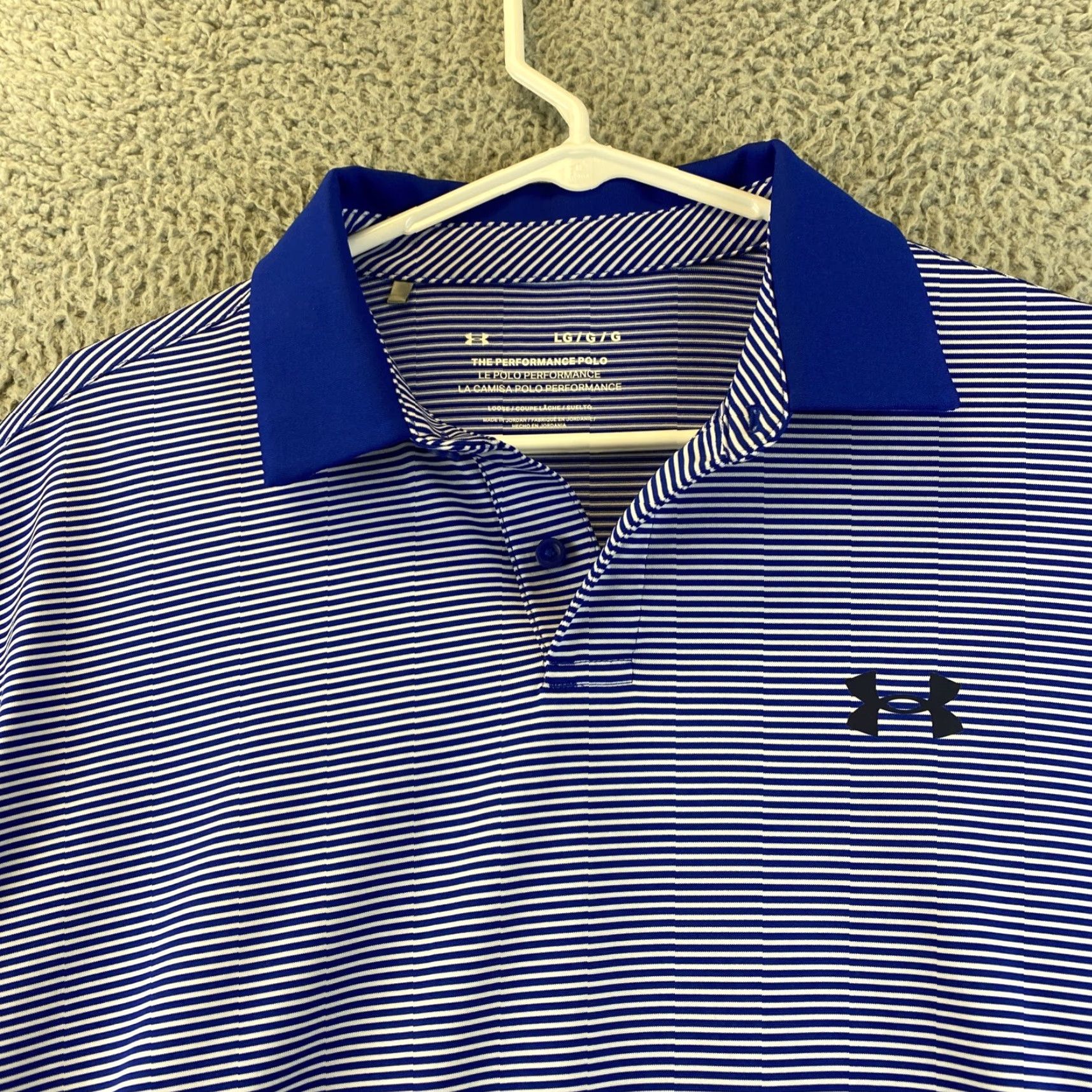 Under Armour Under Armour Polo Shirt Men Large Heat Gear Loose Golf Blue 83-45 Size US L / EU 52-54 / 3 - 3 Thumbnail