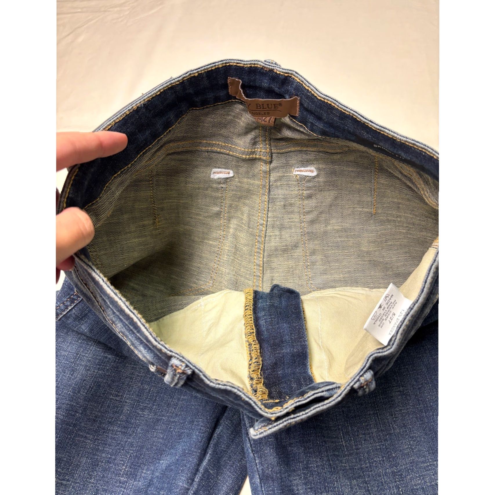 Vintage Judy Blue Jeans Dark Wash 5-Pocket Denim Zip Button Mid Rise 27in Inseam 27.5in L28 Womens Regular Size 27 Stretch Slim Size 27" / US 4 / IT 40 - 4 Thumbnail