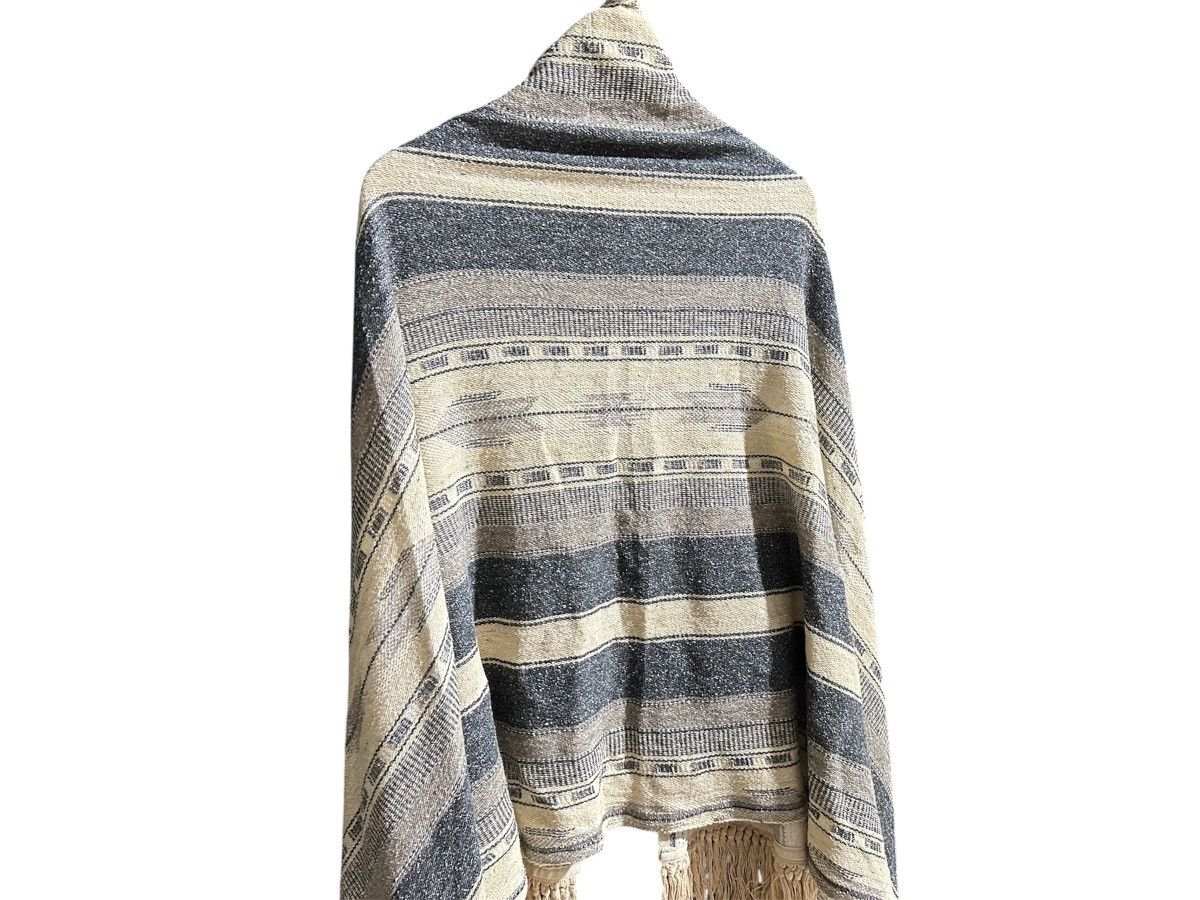 GOA 🔥Y2K Archived Goa Stole Fringed Ethnic Capes Frayed Scarf Size US XL / EU 56 / 4 - 5 Thumbnail