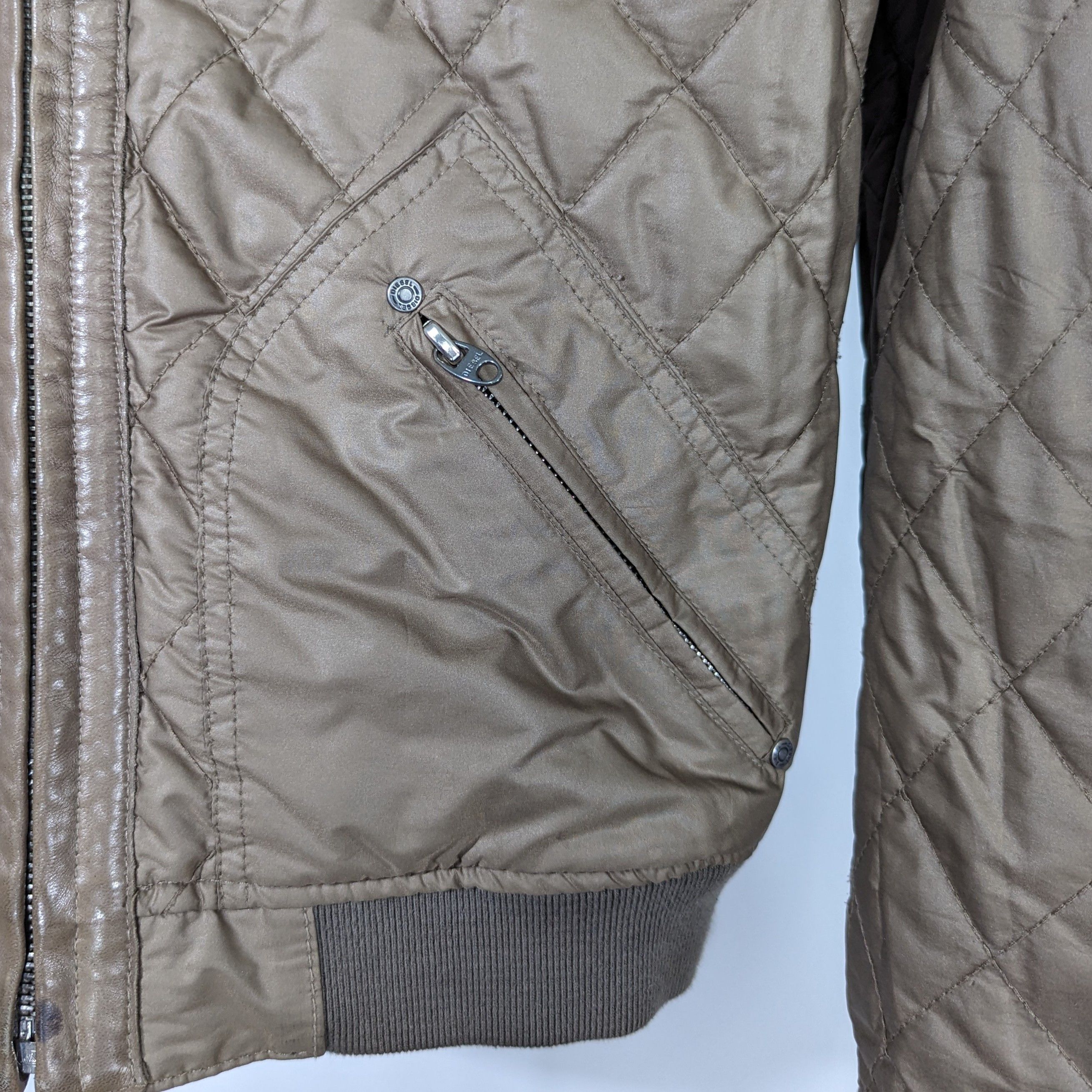 Diesel Diesel Reversible Leather and Polyester Jacket Beige Size S Size S / US 4 / IT 40 - 12 Thumbnail