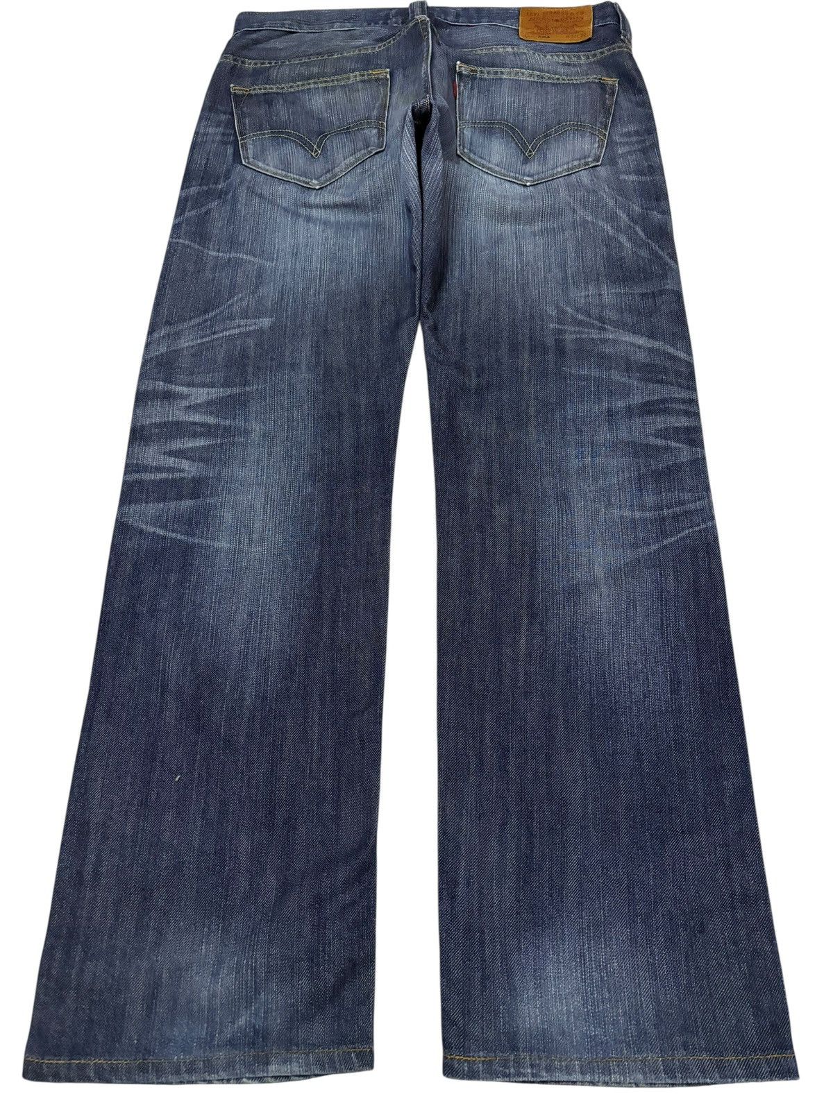 Levi's Vtg 90s Levis 504 Faded Distressed Jeans Size US 33 - 5 Thumbnail