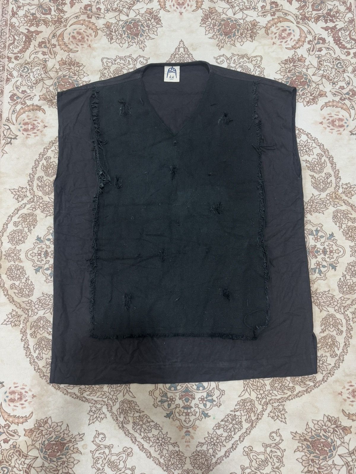 Japanese Brand × Vintage K.U Sleeveless Pullover Oversized Size US S / EU 44-46 / 1 - 1 Thumbnail