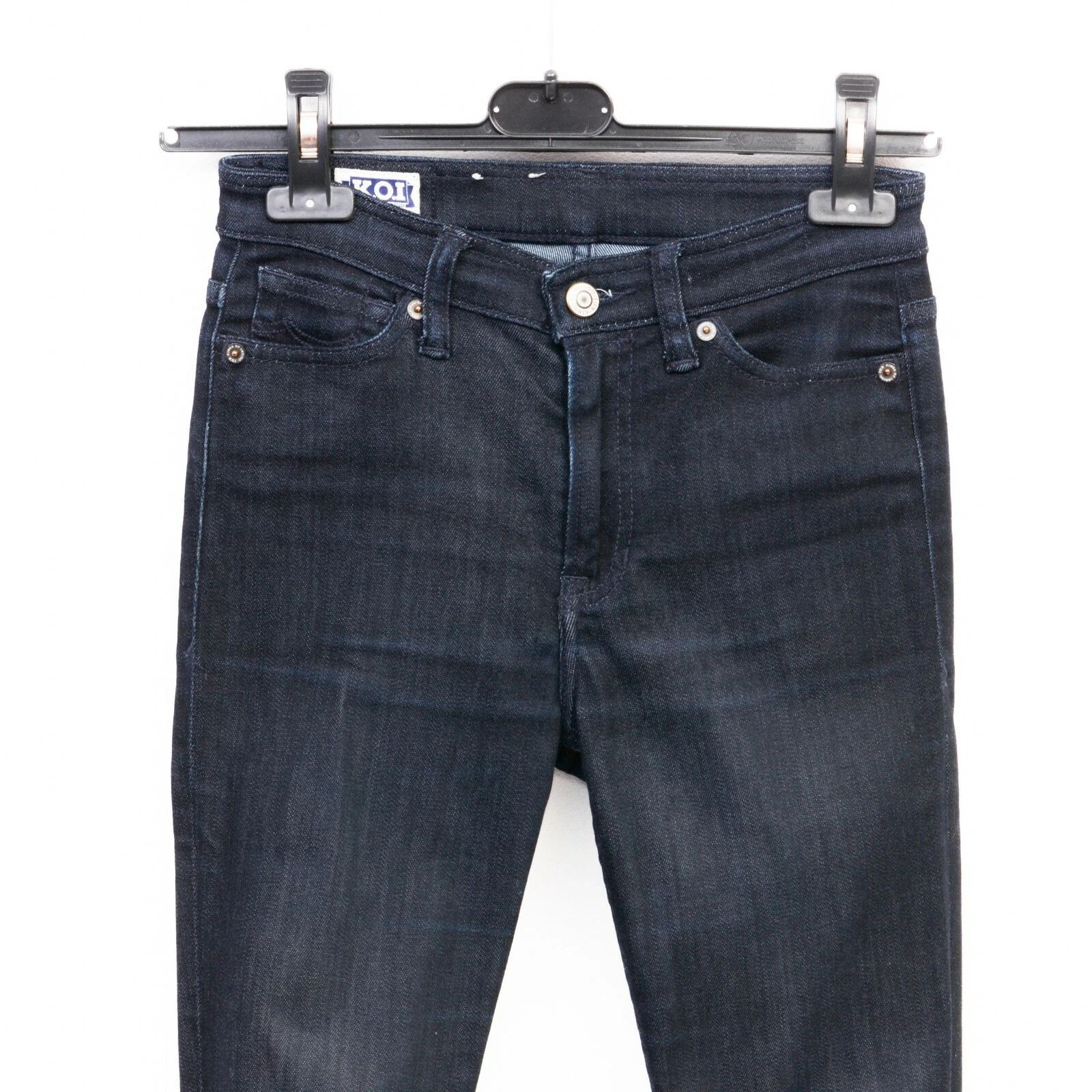 Kings Of Indigo Christina High Slim Womens W25 L30 Jeans Trousers Denim Size 25" / US 0 / IT 36 - 9 Thumbnail