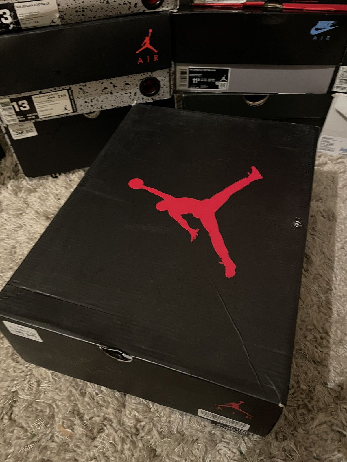 Jordan Brand Jordan 5 Red Suede Size US 13 / EU 46 - 10 Thumbnail