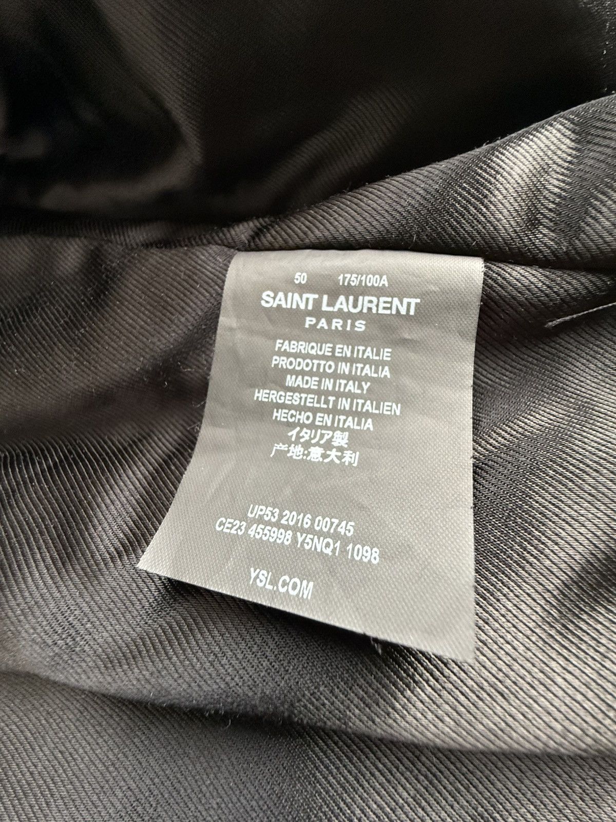 Saint Laurent Paris Saint Laurent Bloodluster leather L17 biker jacket Grail 50 Size US M / EU 48-50 / 2 - 24 Thumbnail