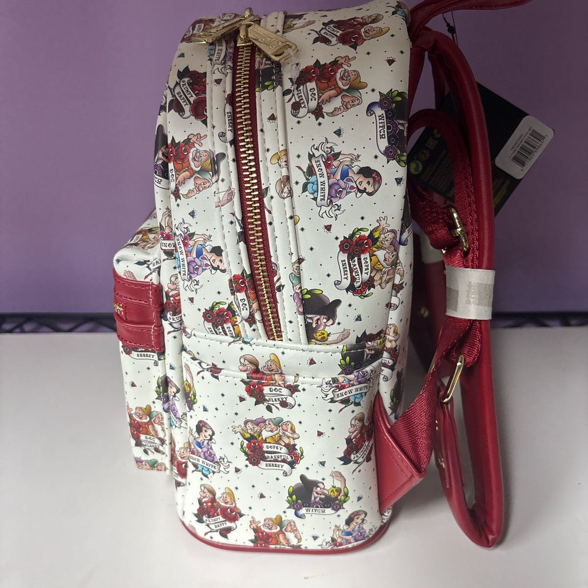 Disney Loungefly NWT snow white mini backpack Size ONE SIZE - 4 Thumbnail
