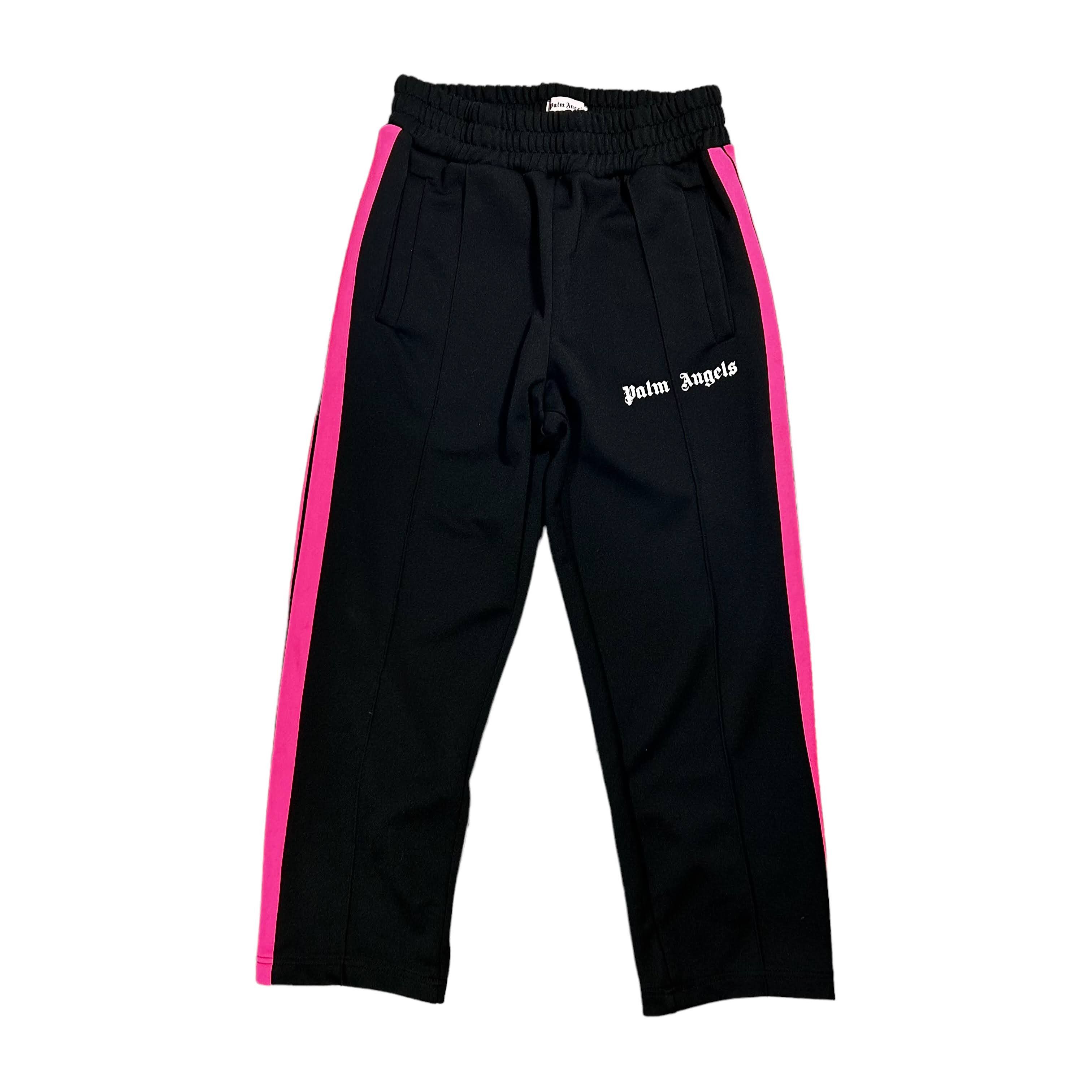 image of Palm Angels Black Fuchsia Polyester Classic Track Pants M, Women's (Size 26)