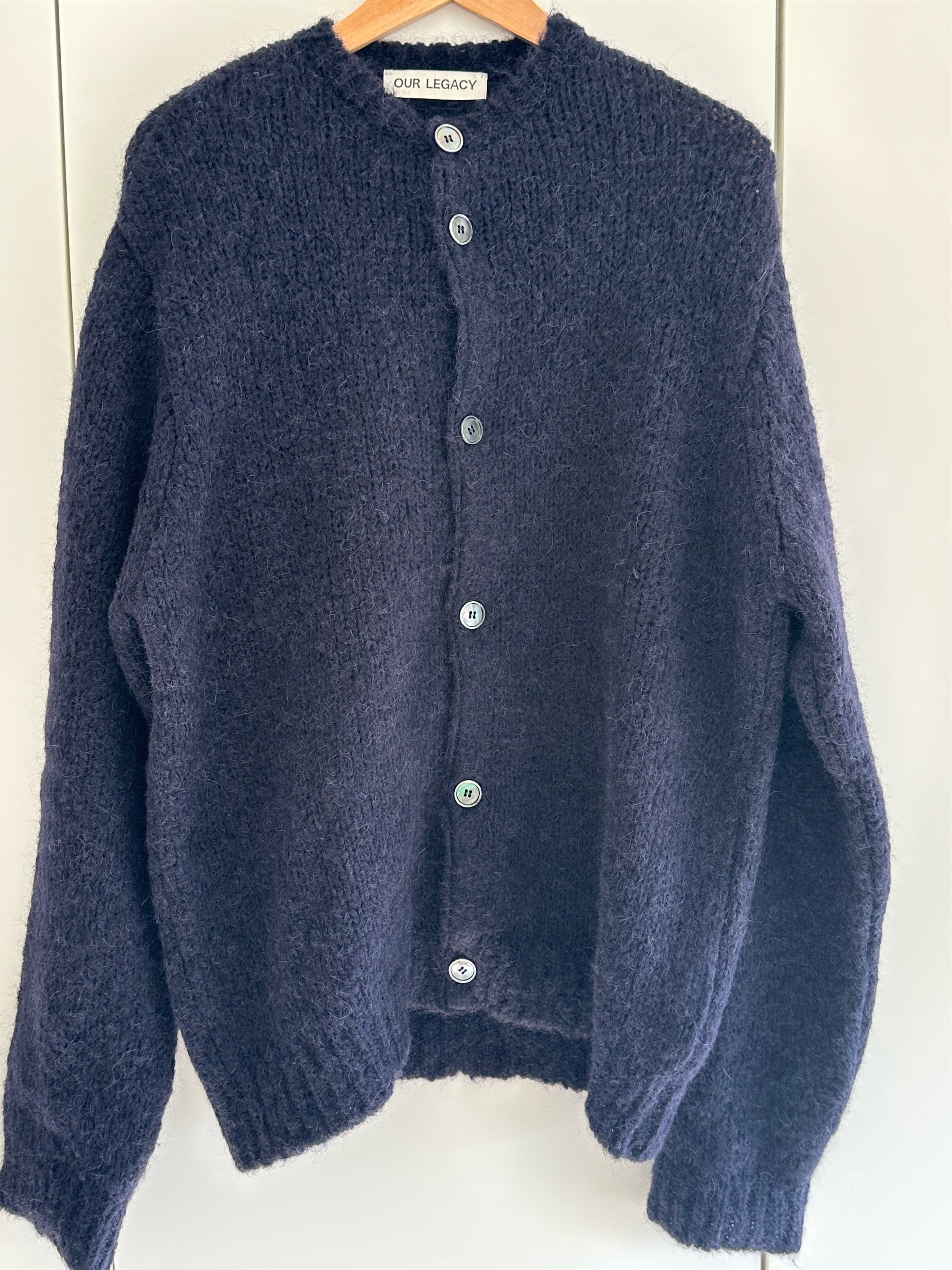 Our Legacy Our Legacy mohair cardigan baby blue | Grailed