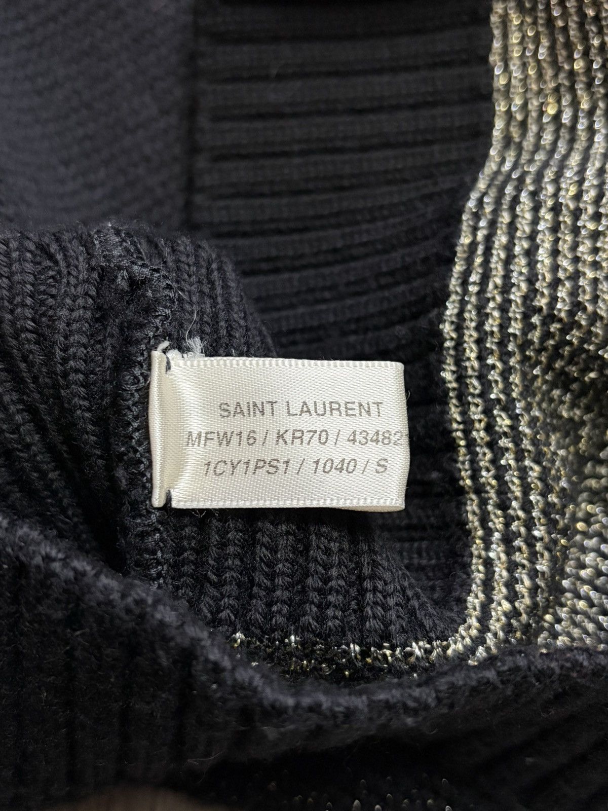 Saint Laurent Paris FW16 1/1 hedi sample knit sweater Size US XS / EU 42 / 0 - 8 Thumbnail