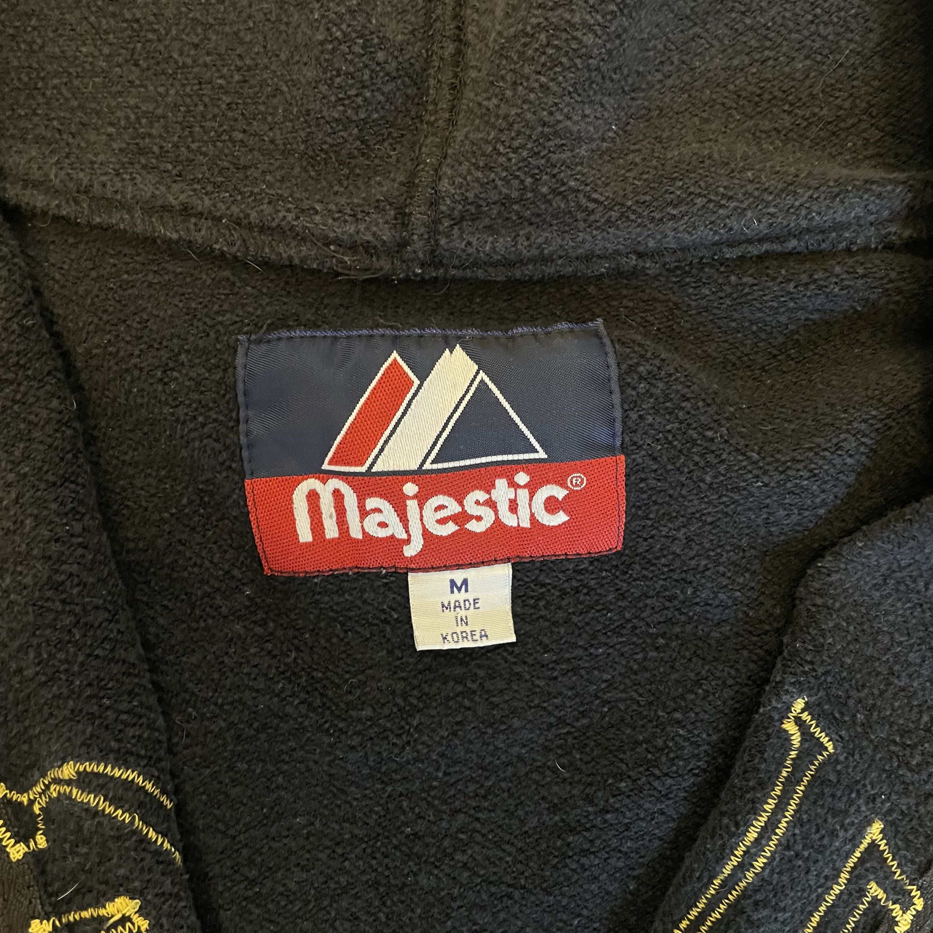 Majestic × NHL × Vintage 90's Pittsburgh Penguins Majestic Made in Korea Zip Hoodie Size US M / EU 48-50 / 2 - 5 Thumbnail