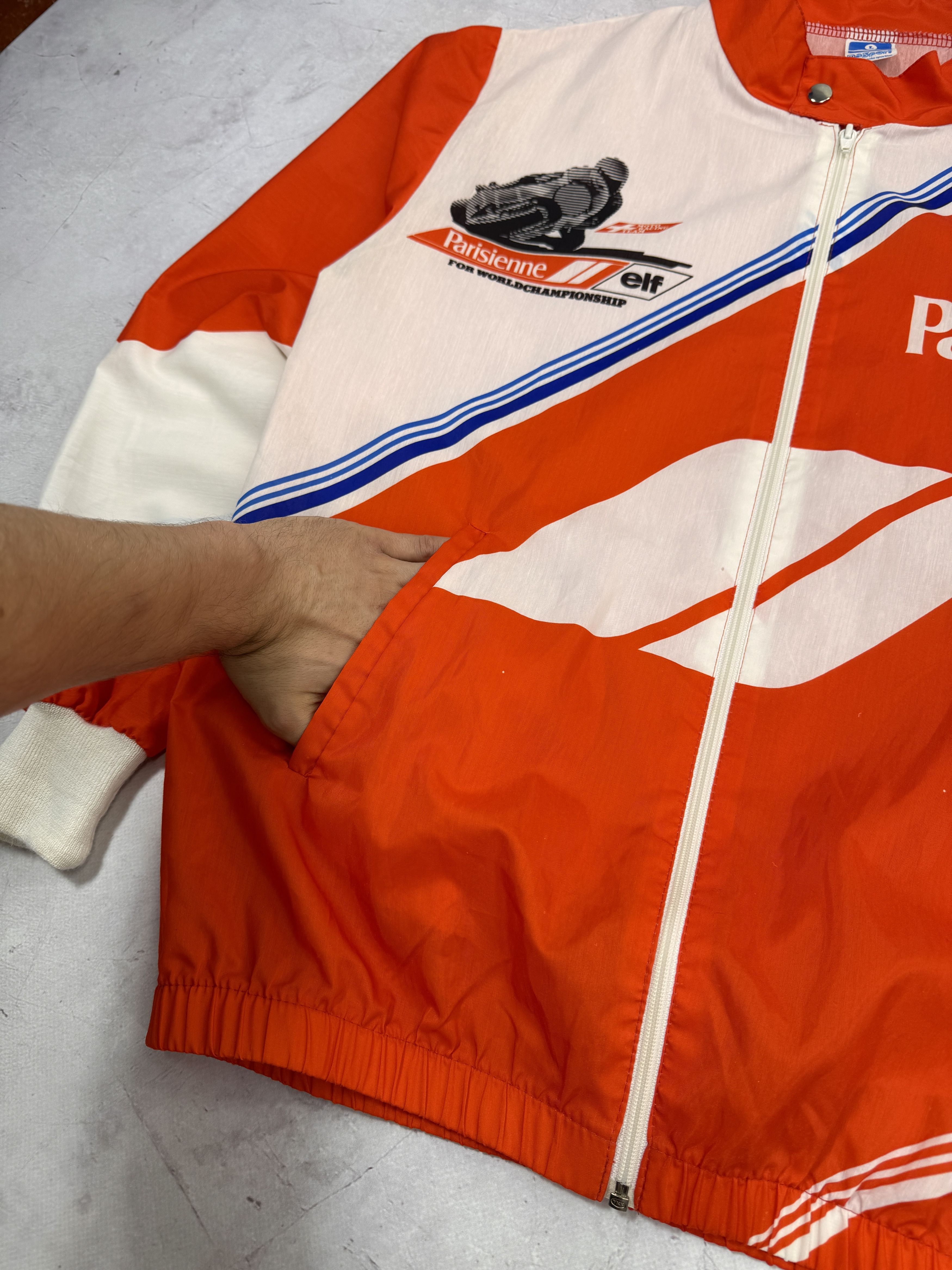 Vintage Vintage Parisienne Elf Worldchampion Jacket Swiss Moto Team Size US L / EU 52-54 / 3 - 11 Thumbnail