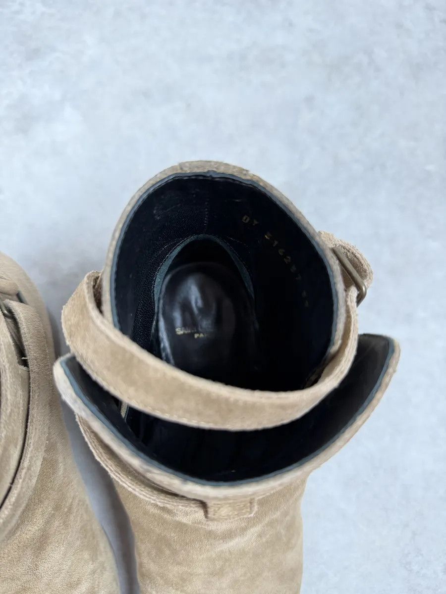 Saint Laurent Paris AW2013 Saint Laurent Beige Suede Leather Ankle Boots Size US 7.5 / IT 37.5 - 7 Thumbnail
