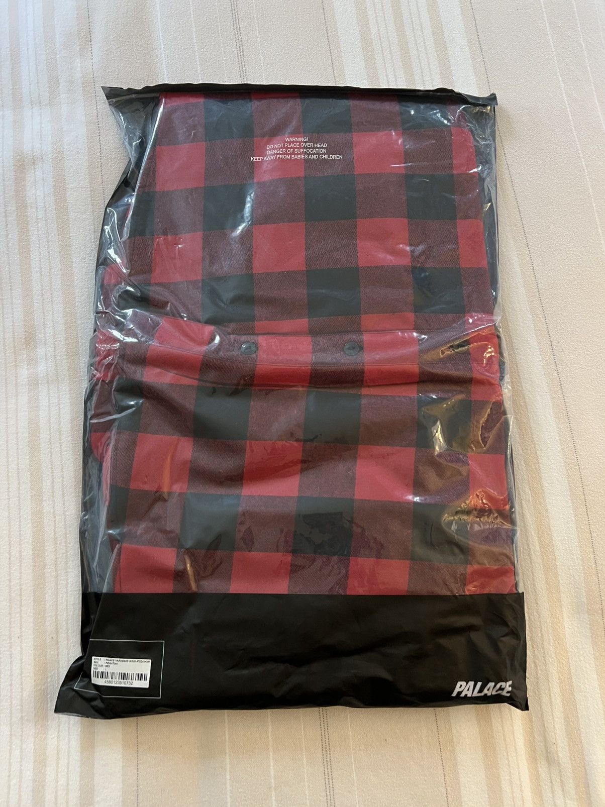 Palace PALACE HARDWARE INSULATED OVERSHIRT RED COTTON FLANNEL LARGE Size US L / EU 52-54 / 3 - 7 Thumbnail