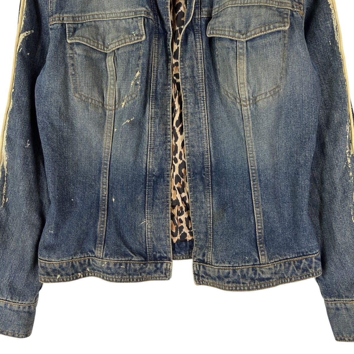 Dolce & Gabbana 🔥 Dolce & Gabbana Denim Line 21 Leopart Lining Jacket Size M / US 6-8 / IT 42-44 - 6 Thumbnail