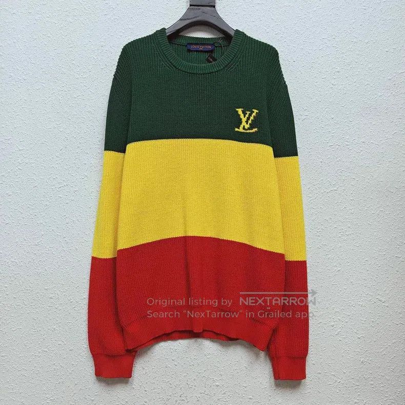 Louis Vuitton Louis Vuitton Green, yellow and red patchwork Jamaican swe Size US XL / EU 56 / 4 - 1 Thumbnail