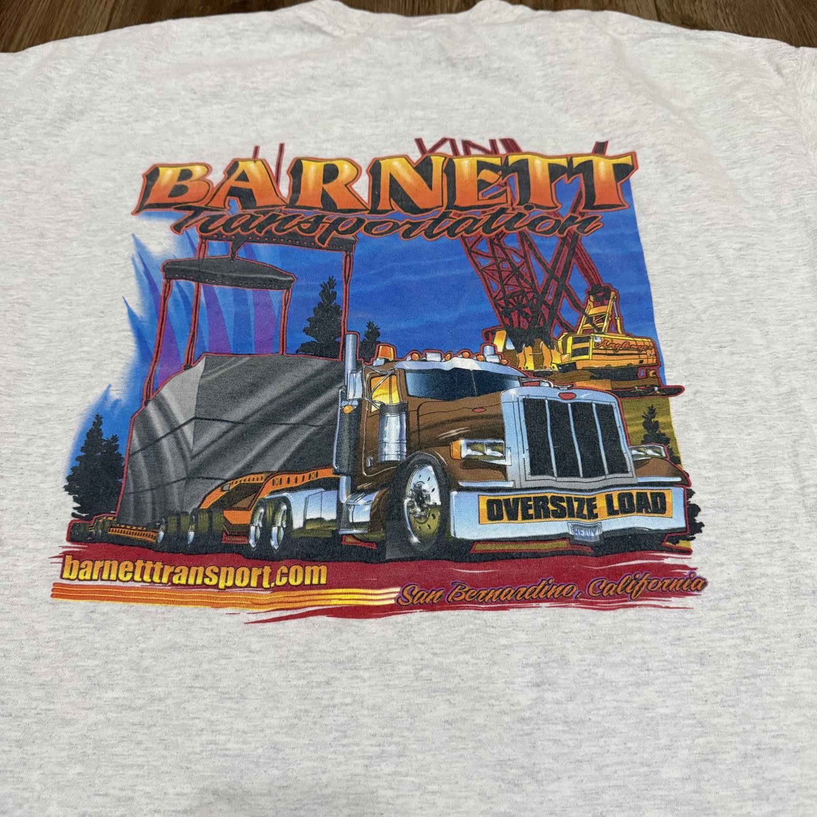 Other Vintage Barnett Transportation Trucker Pocket Shirt 90s Y2K Size US XXL / EU 58 / 5 - 6 Thumbnail