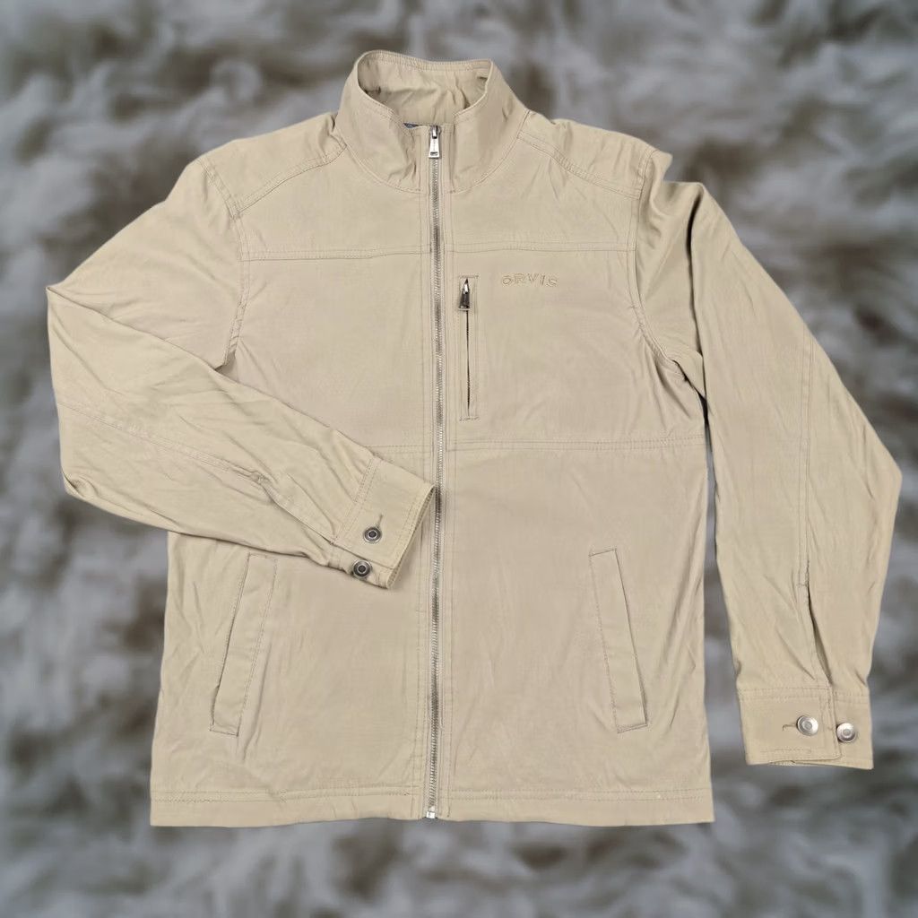 Orvis Orvis Jacket Mens Small Beige Classic Collection Full Zip Stretch Windbreaker Size US S / EU 44-46 / 1 - 1 Thumbnail