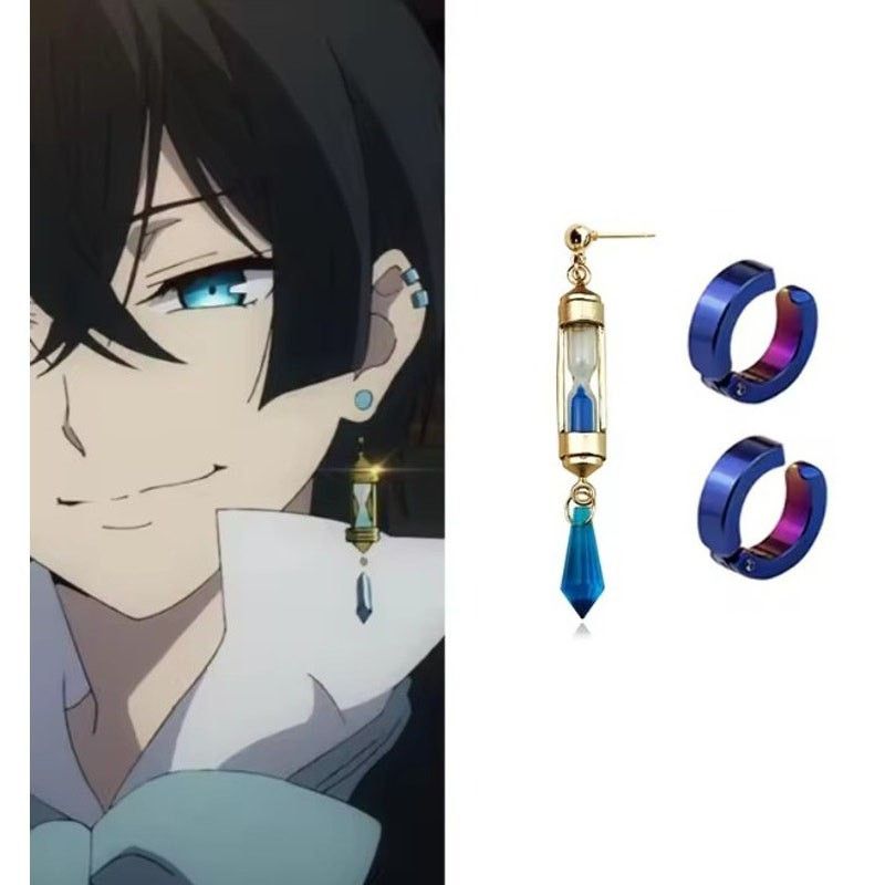 Other Case Study of Vanitas Blue Hourglass Drop Anime Earrings Size ONE SIZE - 1 Thumbnail