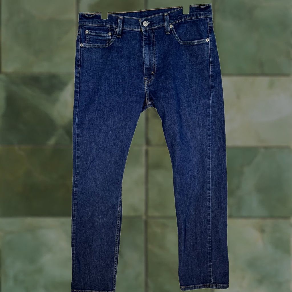 Levi's Levi's 513 Jeans Blue Denim Mid-Rise Slim Straight Leg 33 X 30 Mens Regular Size Type Jeans Size US 33 - 1 Thumbnail