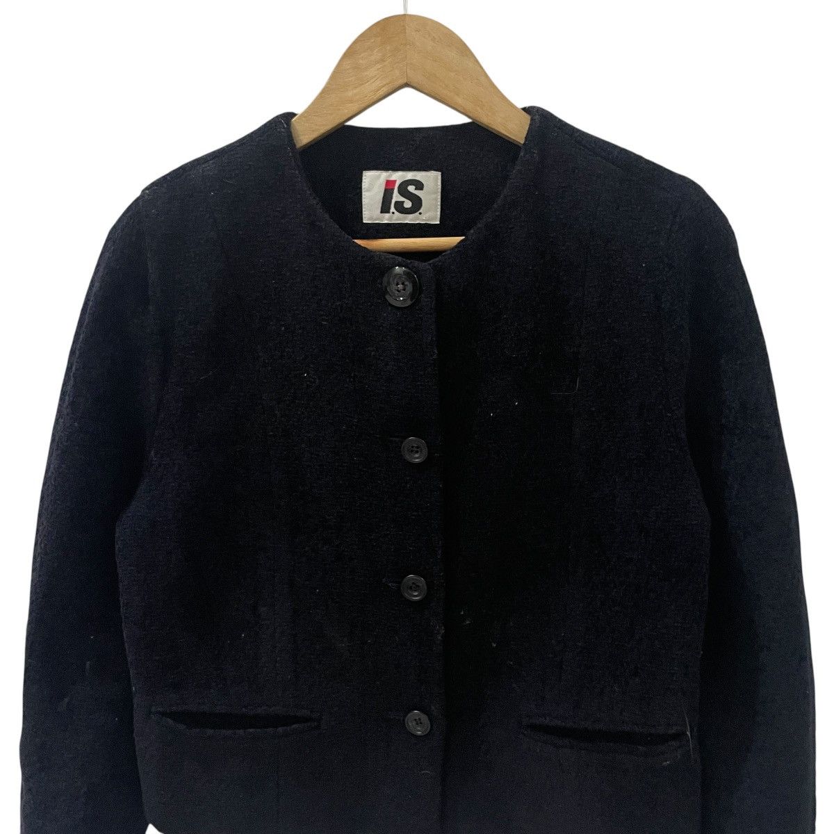 Issey Miyake Vintage Issey Miyake Is Tweed Jacket Size L / US 10 / IT 46 - 2 Thumbnail