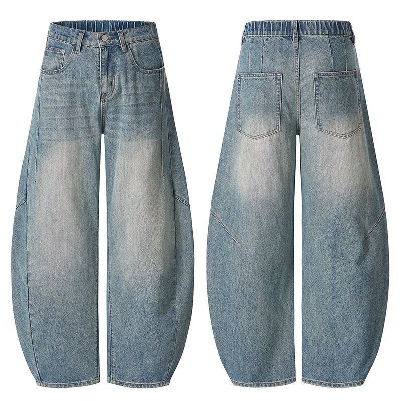 Japanese Brand American high-street retro baggy cutaway jeans for men Size US 32 / EU 48 - 4 Thumbnail