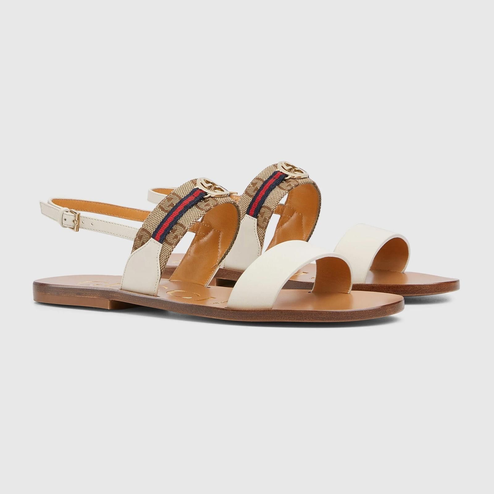 Gucci Gucci Interlocking G Web Sandals Size US 7.5 / IT 37.5 - 2 Thumbnail