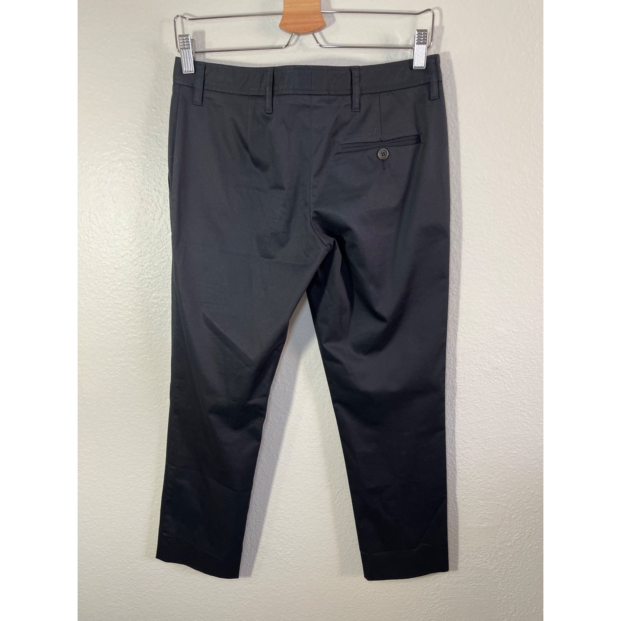 Miu Miu Miu Miu Black Slim Fit Cropped Dress Pants Size 38 Size 30" / US 8 / IT 44 - 7 Thumbnail