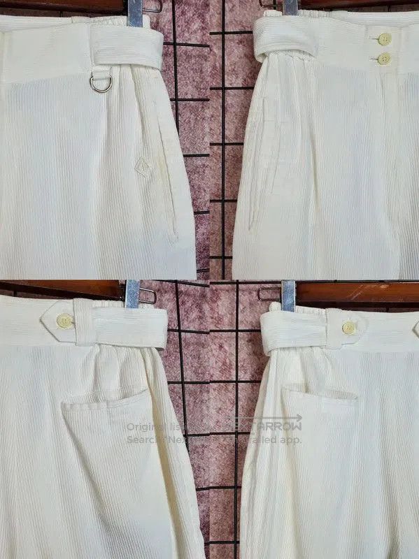 Dior Dior Women's White Cotton Embroidered Casual Pants . Size 24" / US 00 / IT 34 - 4 Thumbnail