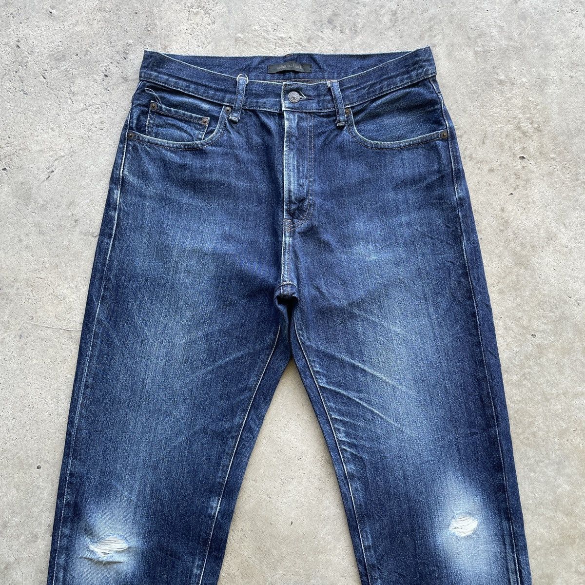 Japanese Brand Vintage Japanese Distressed Jeans Faded Denim Pants W32 Size US 32 / EU 48 - 3 Thumbnail