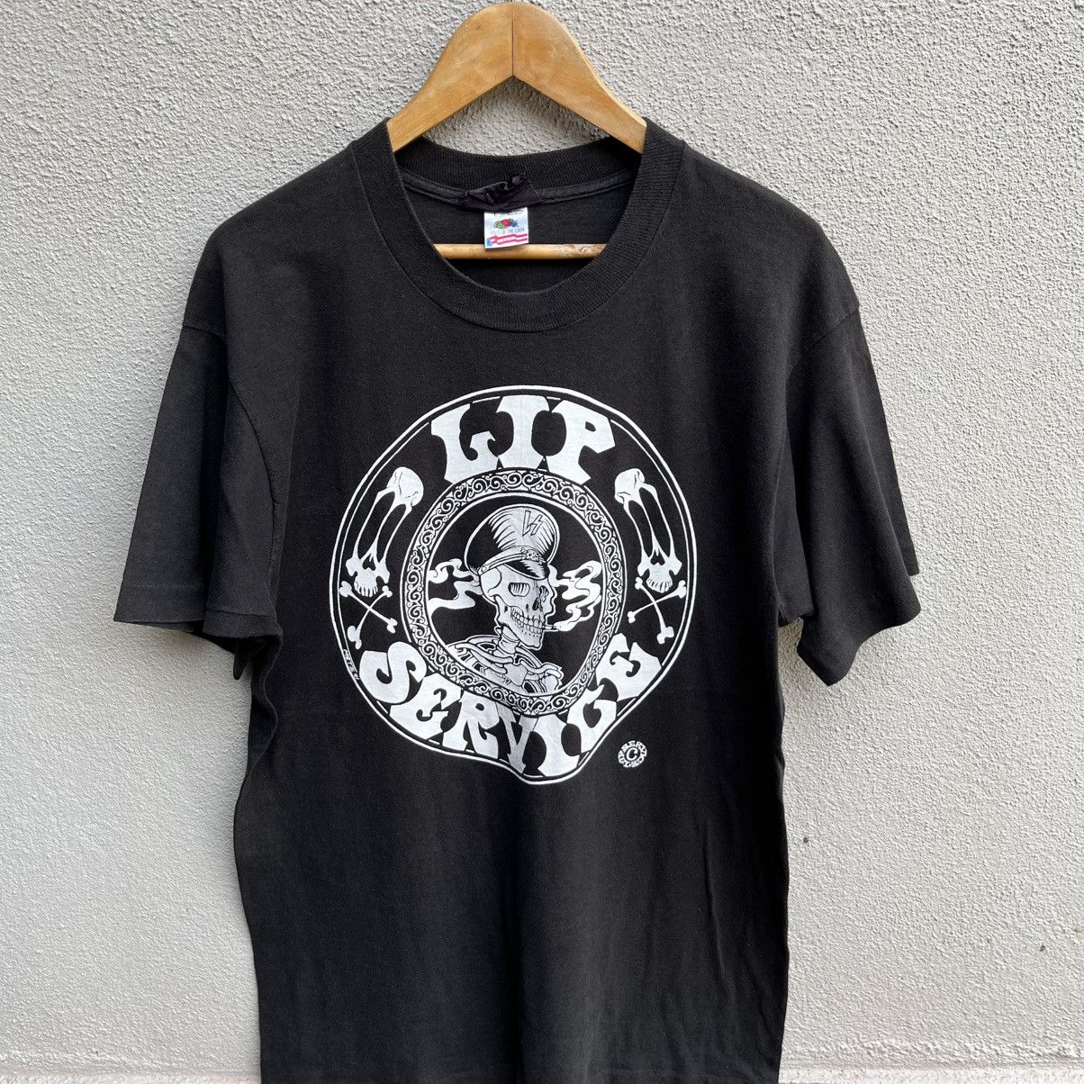 Lip Service Vintage rare 90s LIP SERVICE tee punk gothic Size US L / EU 52-54 / 3 - 2 Thumbnail