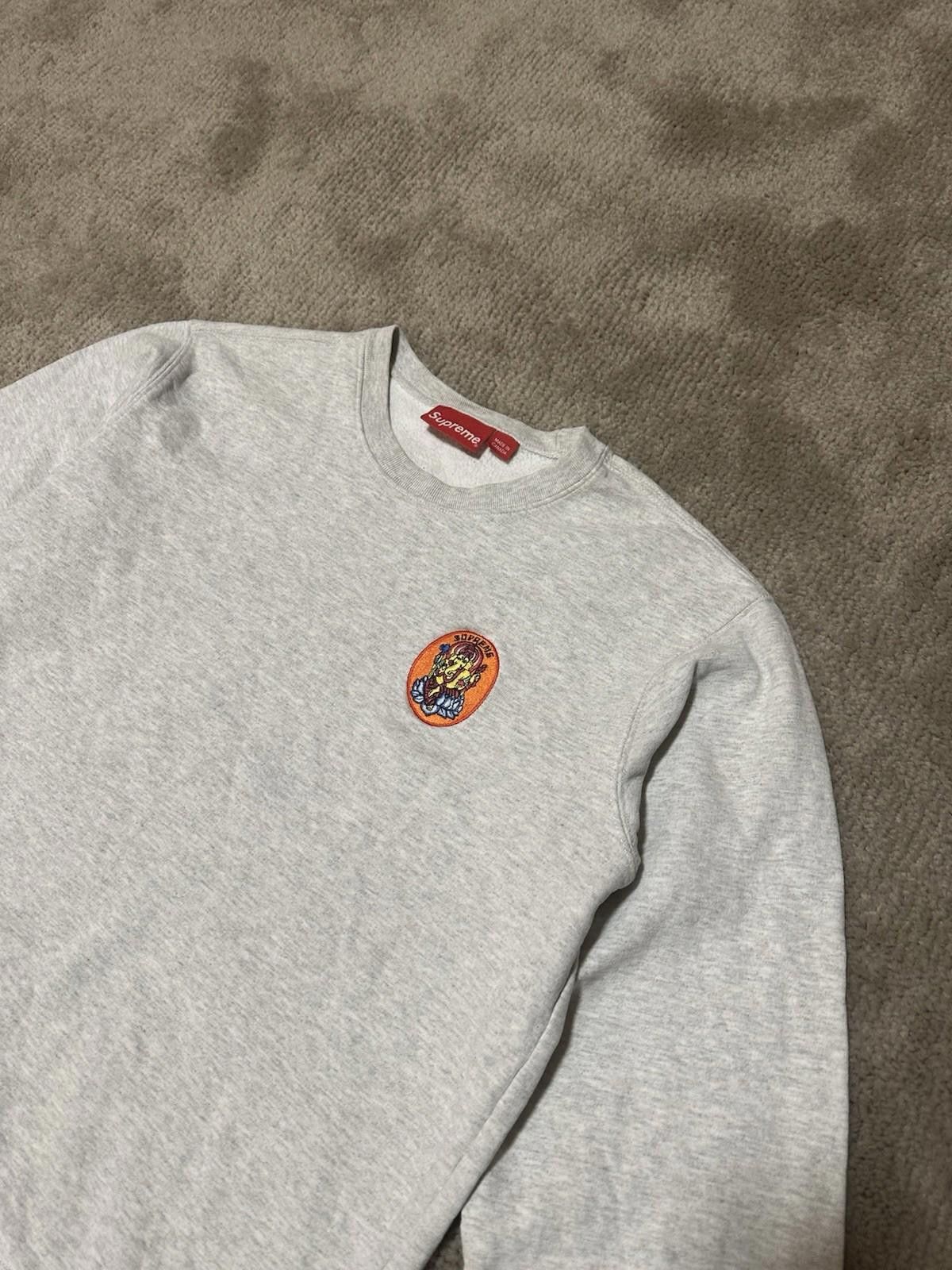 Supreme Supreme Ganesh Crewneck SS18 Ash Grey Sz M Size US M / EU 48-50 / 2 - 8 Thumbnail