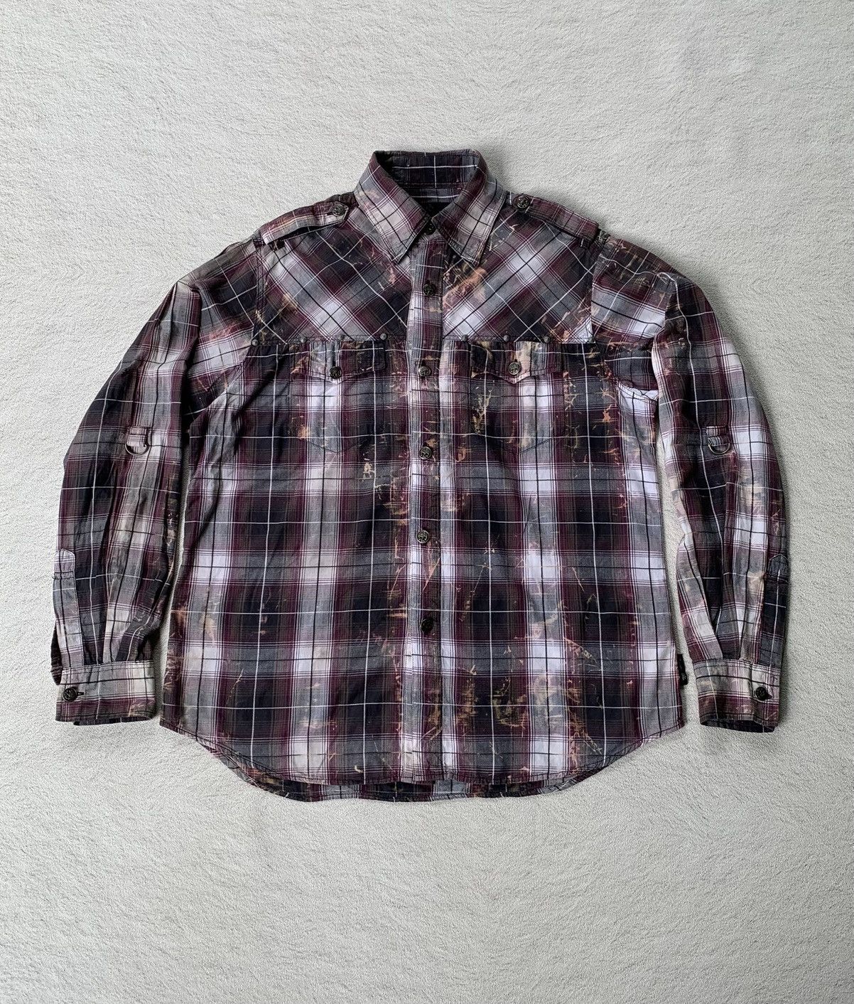 BERNINGS SHO 2000s Berning Sho Studs Button Shirt Size US M / EU 48-50 / 2 - 1 Thumbnail