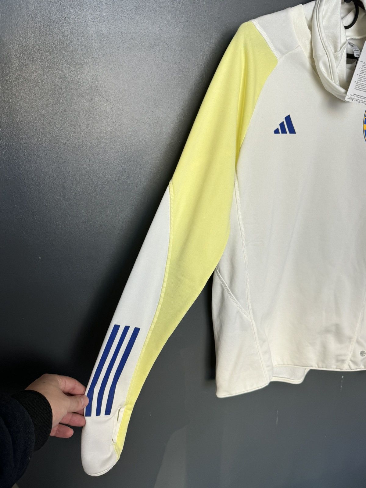 Adidas New Sweden National Team Training Football Long Sleeve Shirt Size M / US 6-8 / IT 42-44 - 5 Thumbnail
