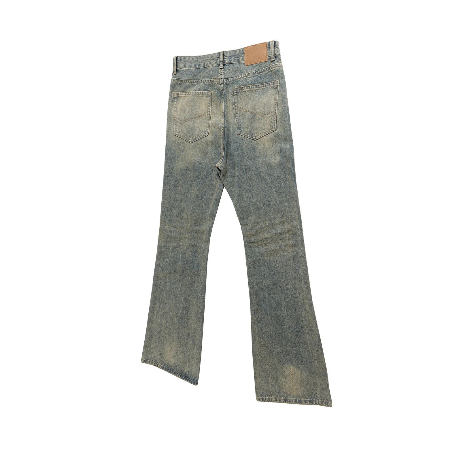 Japanese Brand × Vintage Washed Distressed Holes Flare jeans Size US 31 - 5 Thumbnail