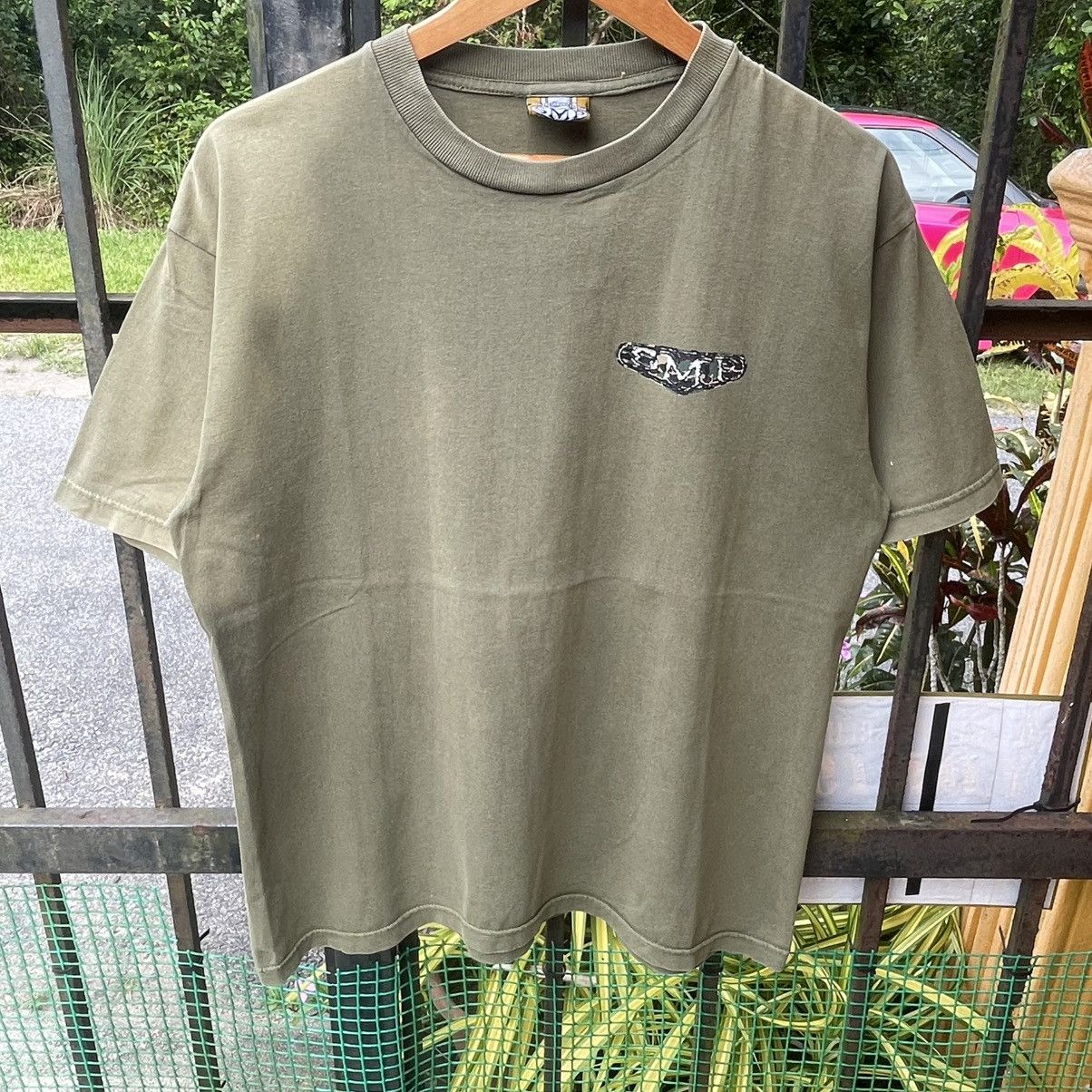 Welcome Skateboards 🔥Vintage 90s SMP Skateboard Camo Box Logo Sun Faded Tee Size US L / EU 52-54 / 3 - 4 Thumbnail