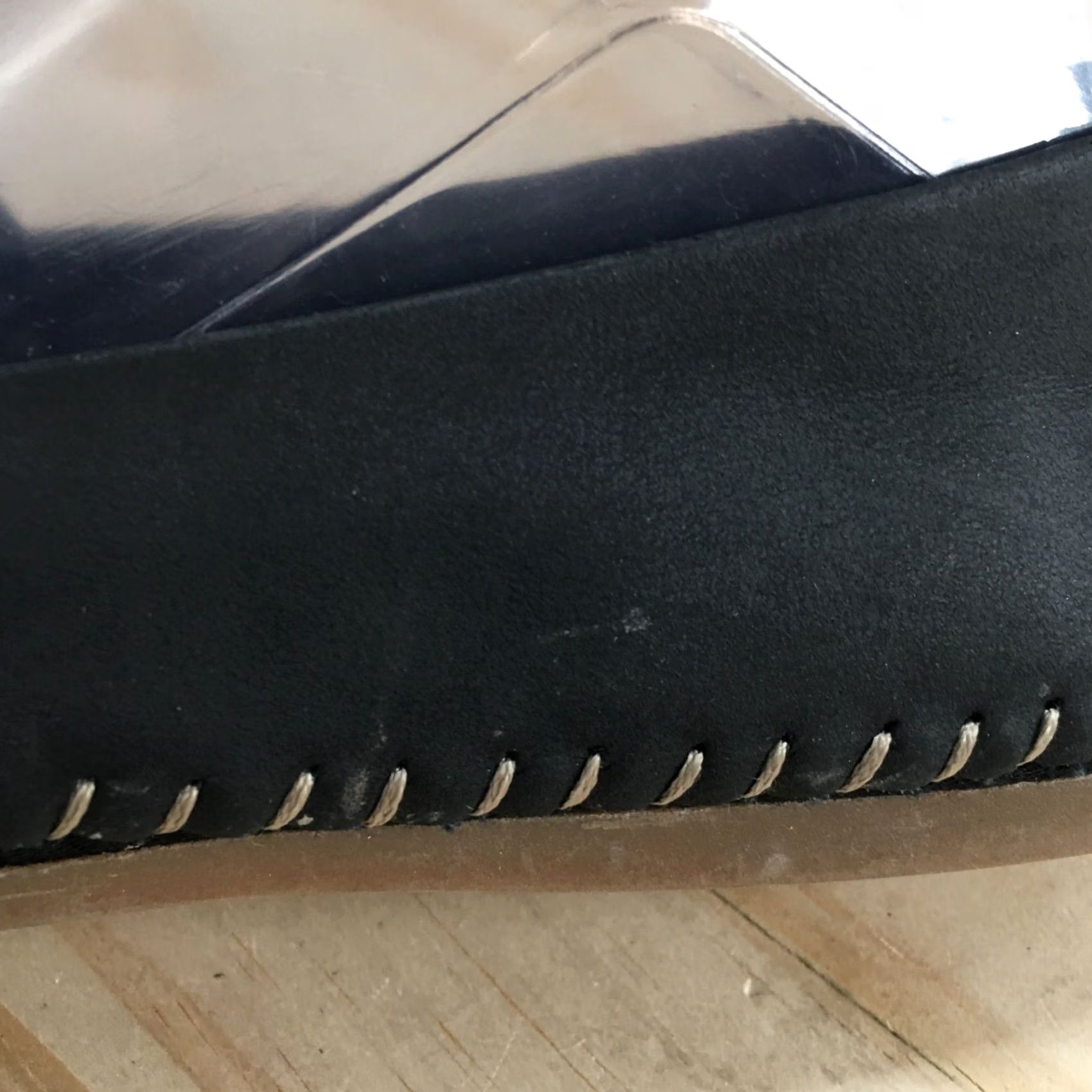 Vintage Kelly & Katie Loafer Womens 7M Black Lana Woven Round Toe Slip On Casual Flats Size US 7 / IT 37 - 6 Thumbnail