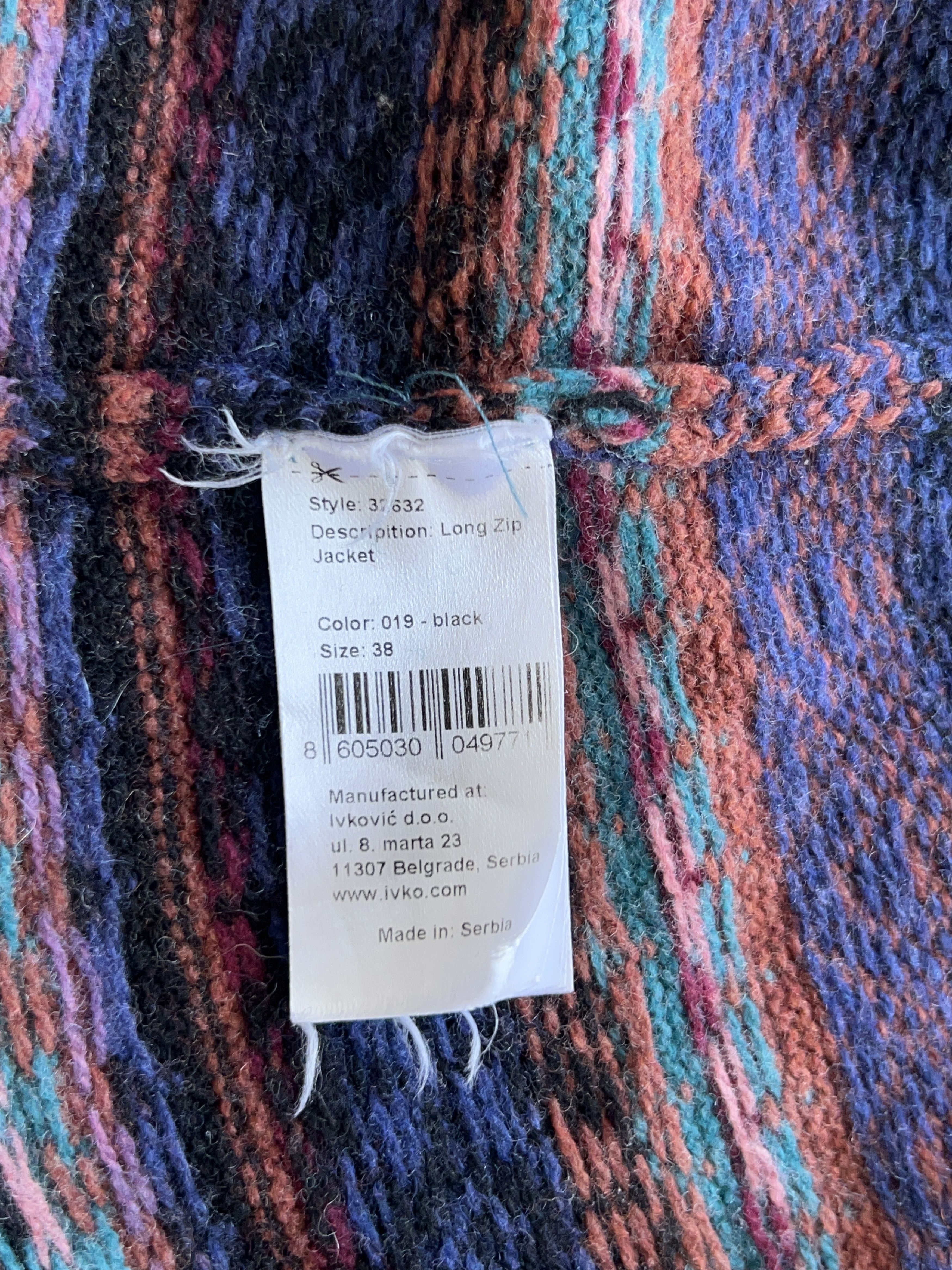 Traditional Weatherwear × Vintage Womens IVKO Long Zip Jacket Wool Cardigan Sweater Size 38 Size XS / US 0-2 / IT 36-38 - 10 Thumbnail