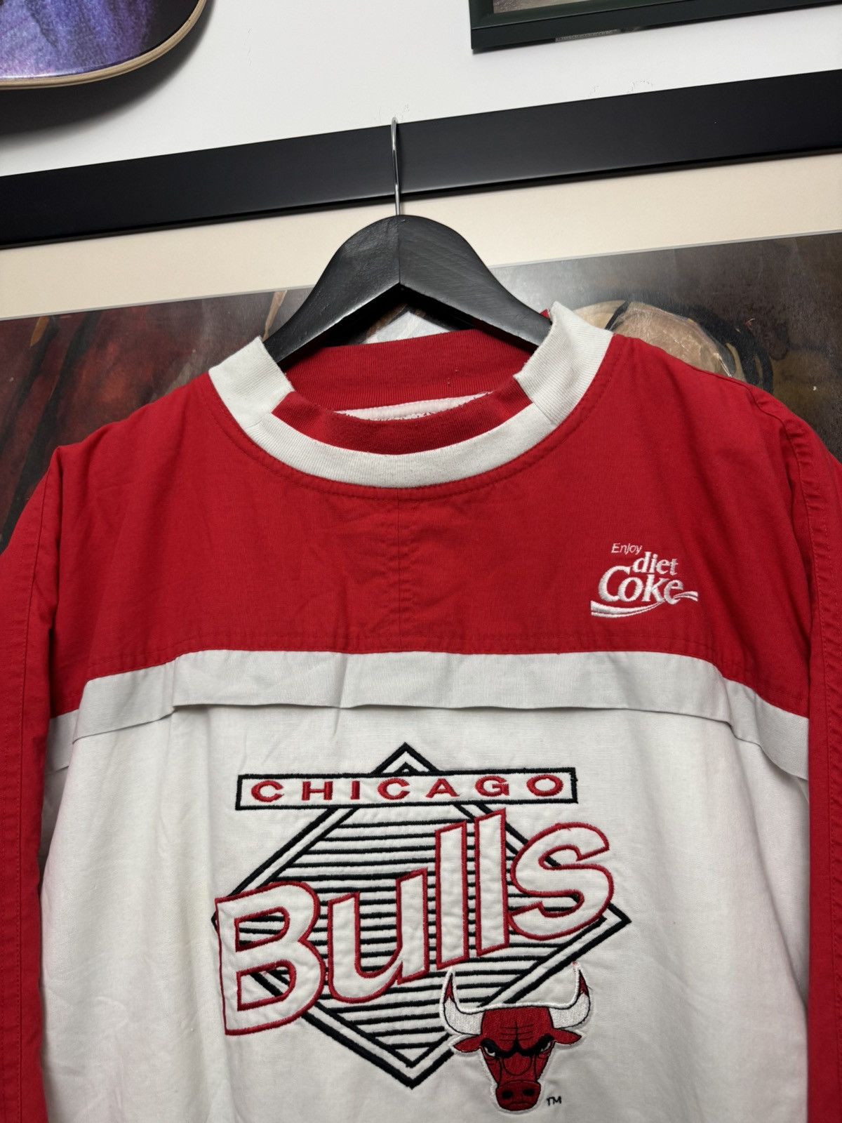 Logo 7 Vintage 90s LOGO7 NBA Chicago Bulls Basketball Crewneck Rare Size US L / EU 52-54 / 3 - 2 Thumbnail