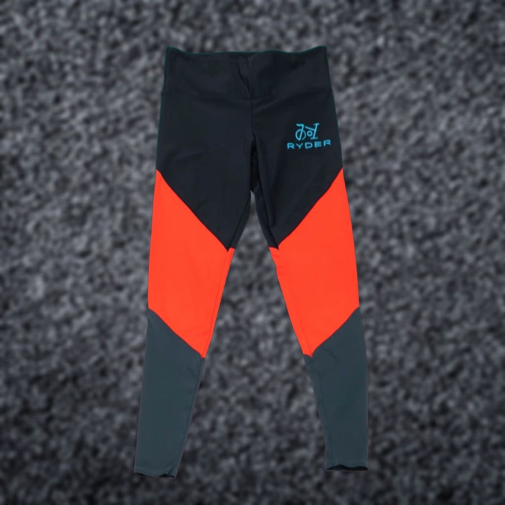 Splits59 Splits 59 Ryder Womens Size 6 Navy Orange Side Striped COMPRESSION LEGGINGS Size 26" / US 2 / IT 38 - 1 Thumbnail