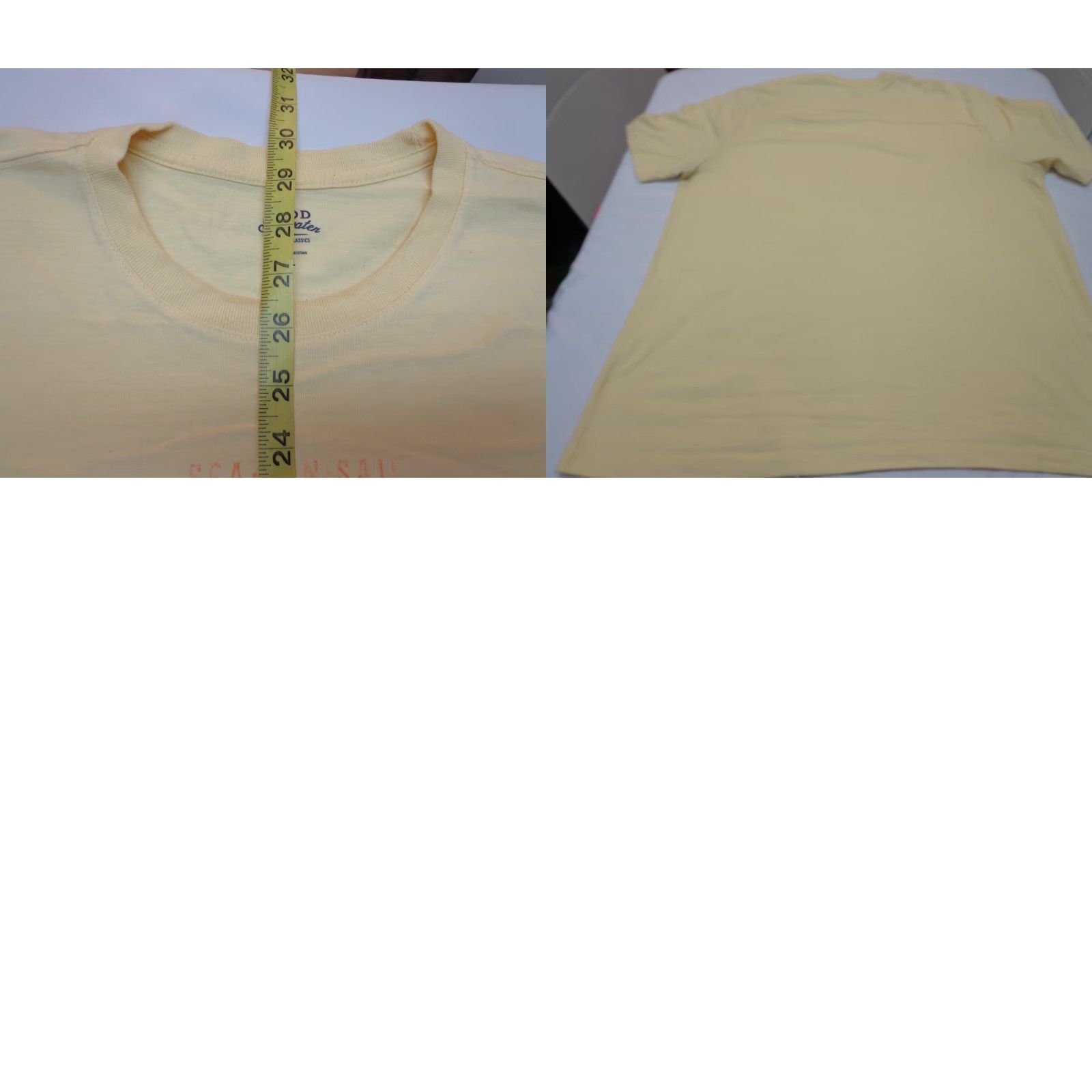 Izod IZOD T Shirt Mens XL Yellow Beach Short Sleeve Cotton Polyester Isla Del Cielo Coastal Resort 1990s? Size US XL / EU 56 / 4 - 8 Thumbnail