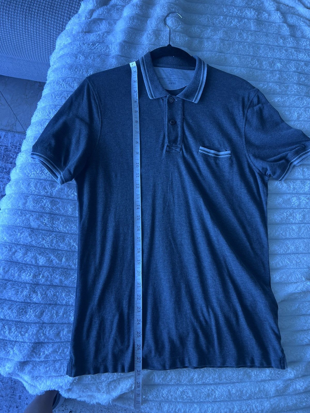 Brunello Cucinelli Brunello Cucinelli Polo with Pocket Size US S / EU 44-46 / 1 - 18 Thumbnail