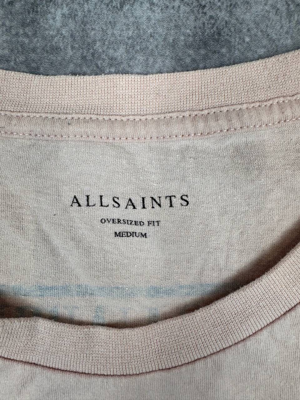Allsaints AllSaints London Men Cotton T-Shirt Pink Size M Size US M / EU 48-50 / 2 - 4 Thumbnail