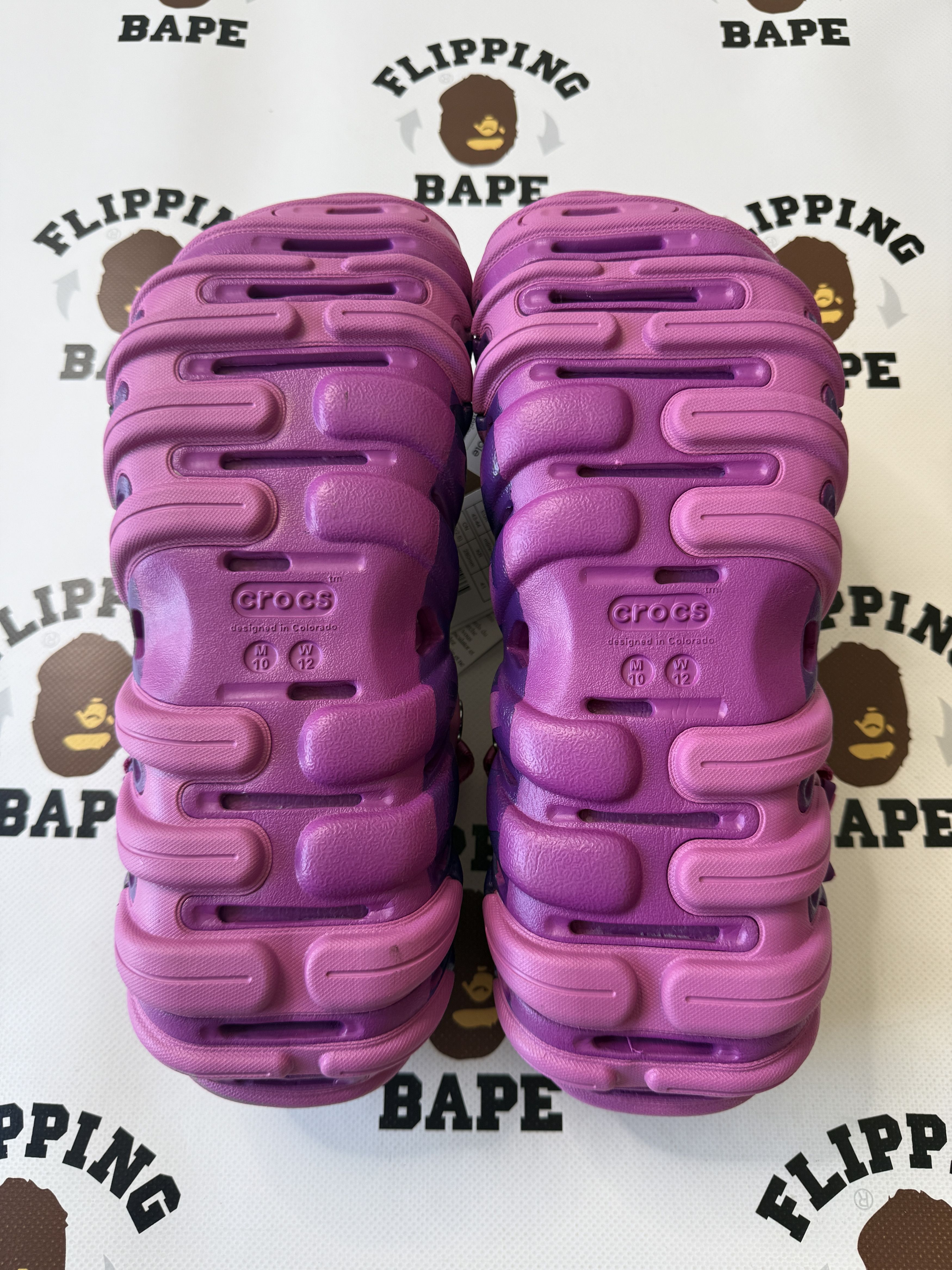 Bape × Crocs BAPE X CROCS ECHO PURPLE Size US 10 / EU 43 - 13 Thumbnail
